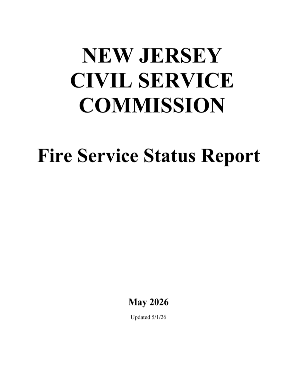 PFANJ_IAFF's tweet photo. 📢 CIVIL SERVICE COMMISSION UPDATE📢
February 2026 Fire Service Status Report

🚒 This week, the CSC released the latest Fire Service Status Report with the following updates: https://t.co/AS6rbuuwCu https://t.co/AX0bnwy6fW