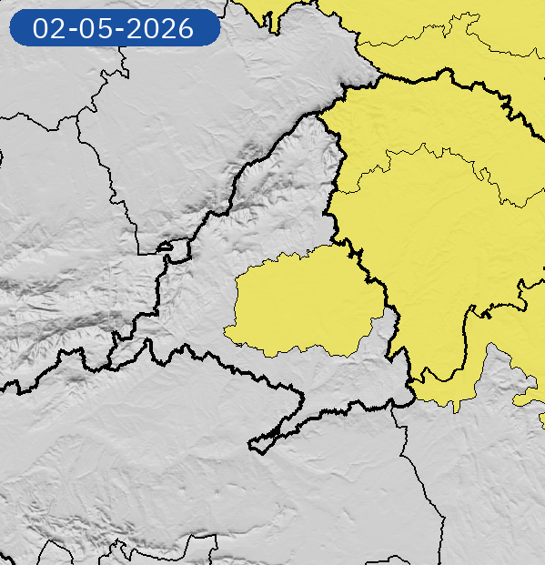 AEMET_Madrid's tweet photo. 02/05 17:00 AVISOS HOY | Comunidad de Madrid: lluvias y tormentas. Nivel máximo de aviso: amarillo.
Actualizaciones en https://t.co/wtnxfrPjIy https://t.co/DFKOYP1wrp