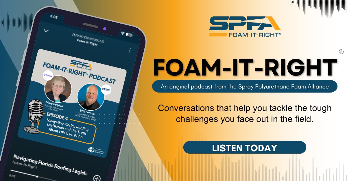 Spray Polyurethane Foam Alliance (SPFA) tweet media