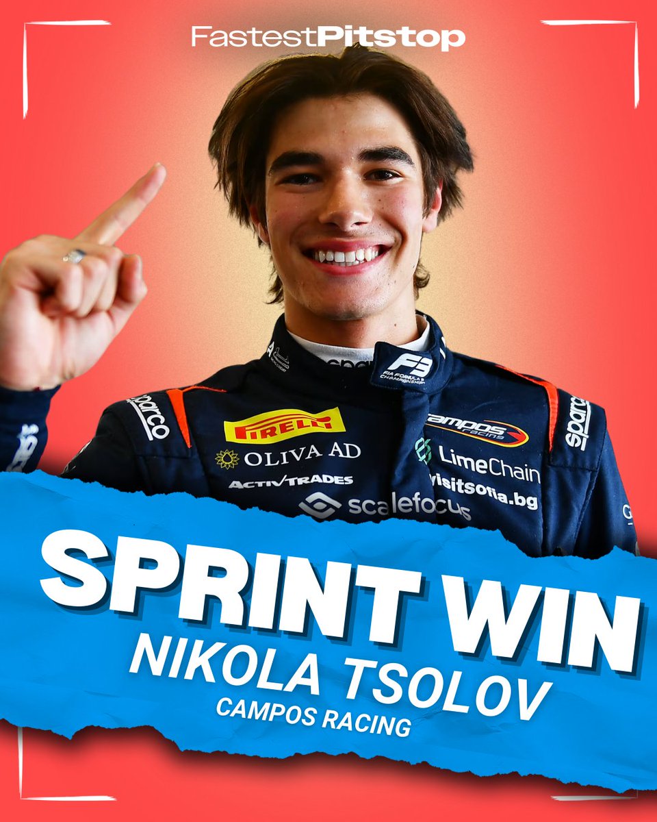 FastestPitStop's tweet photo. NIKOLA TSOLOV WINS THE SPRINT RACE!!

A THRILLING CONCLUSION WITH THREE WIDE OUT OF THE FINAL CORNERS!!

Laurens Van Hoepen is 2nd with Alexander Dunne in 3rd place

#F2 #MiamiGP https://t.co/z8wyq3J1IJ