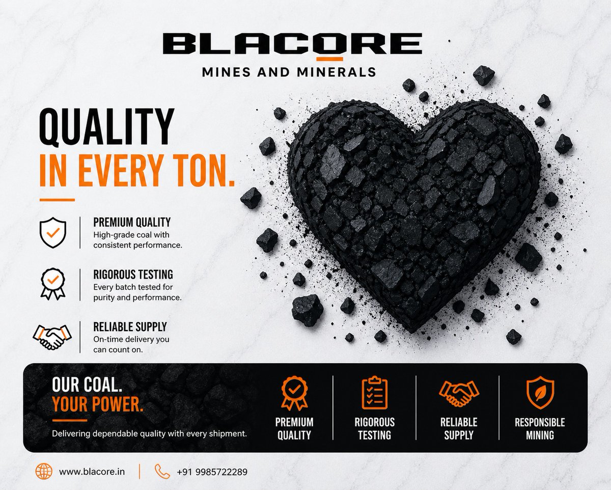 RayuduGroup's tweet image. Quality you can rely on.

Blacore delivers consistent, tested coal for industrial performance.

📲 +91 9985722289

#Coal #Industry #SupplyChain