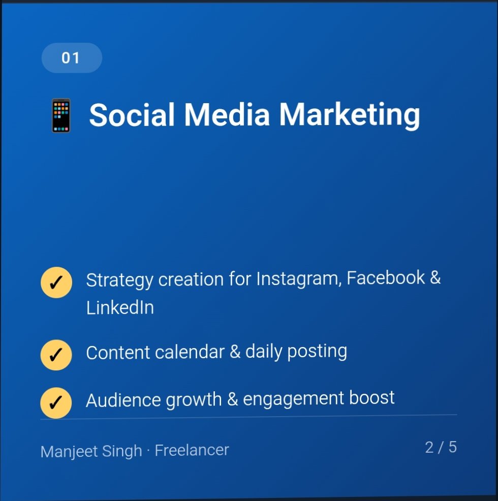 aibymanjeet's tweet image. 👋 Introducing myself!
I'm Manjeet Singh — Freelancer helping businesses grow online through:
📱 Social Media Marketing
🌐 Web Development
🤖 AI Automation
Let's connect &amp;amp; grow together! 🚀
#Freelancer #DigitalMarketing #WebDev #AIAutomation