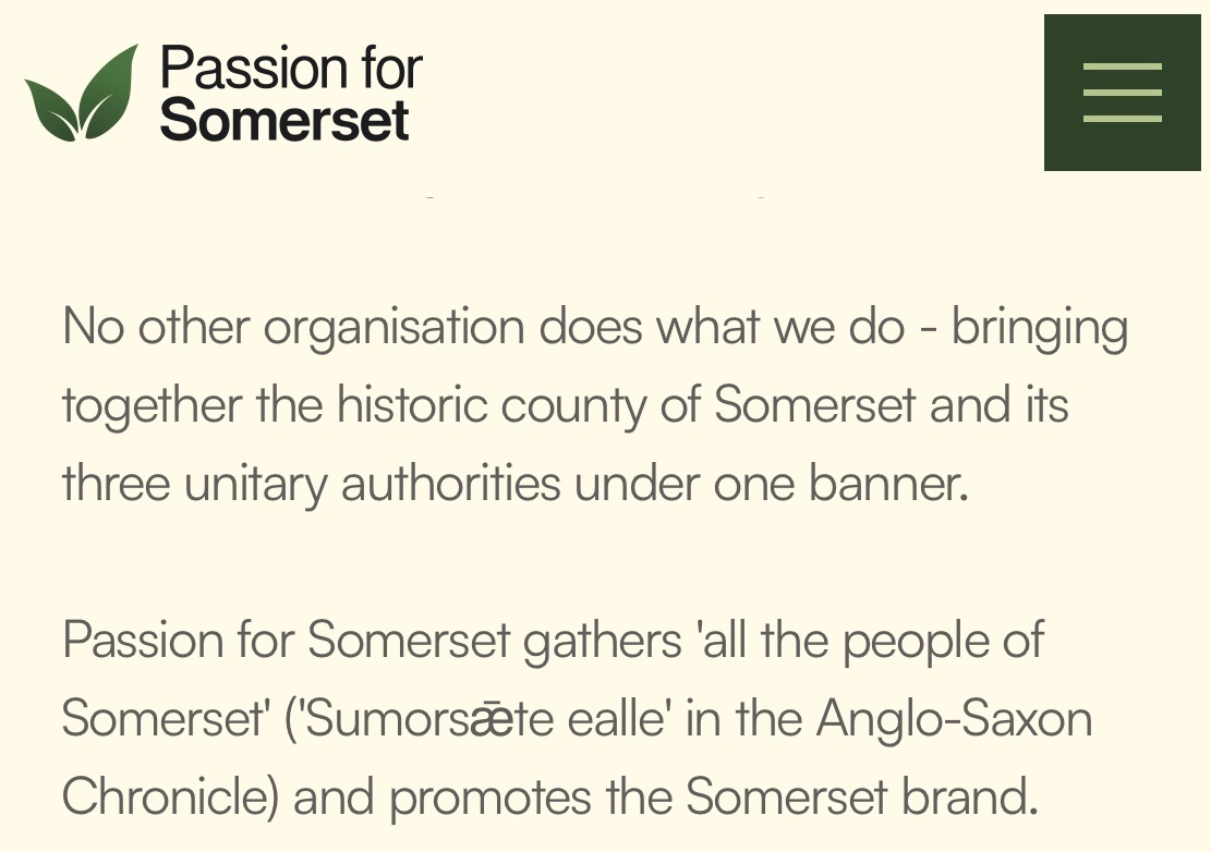 RealSomerset's tweet photo. Well done @passionsomerset 
Clearly stating the truth, that the unitaries are a PART of the county, and NOT counties themselves.
If only their media teams, broadcast media and others could also grasp this simple fact.
@SomersetCouncil @WestofEnglandCA @bbcsomerset @ldmikebell https://t.co/GXnl9y4xMJ
