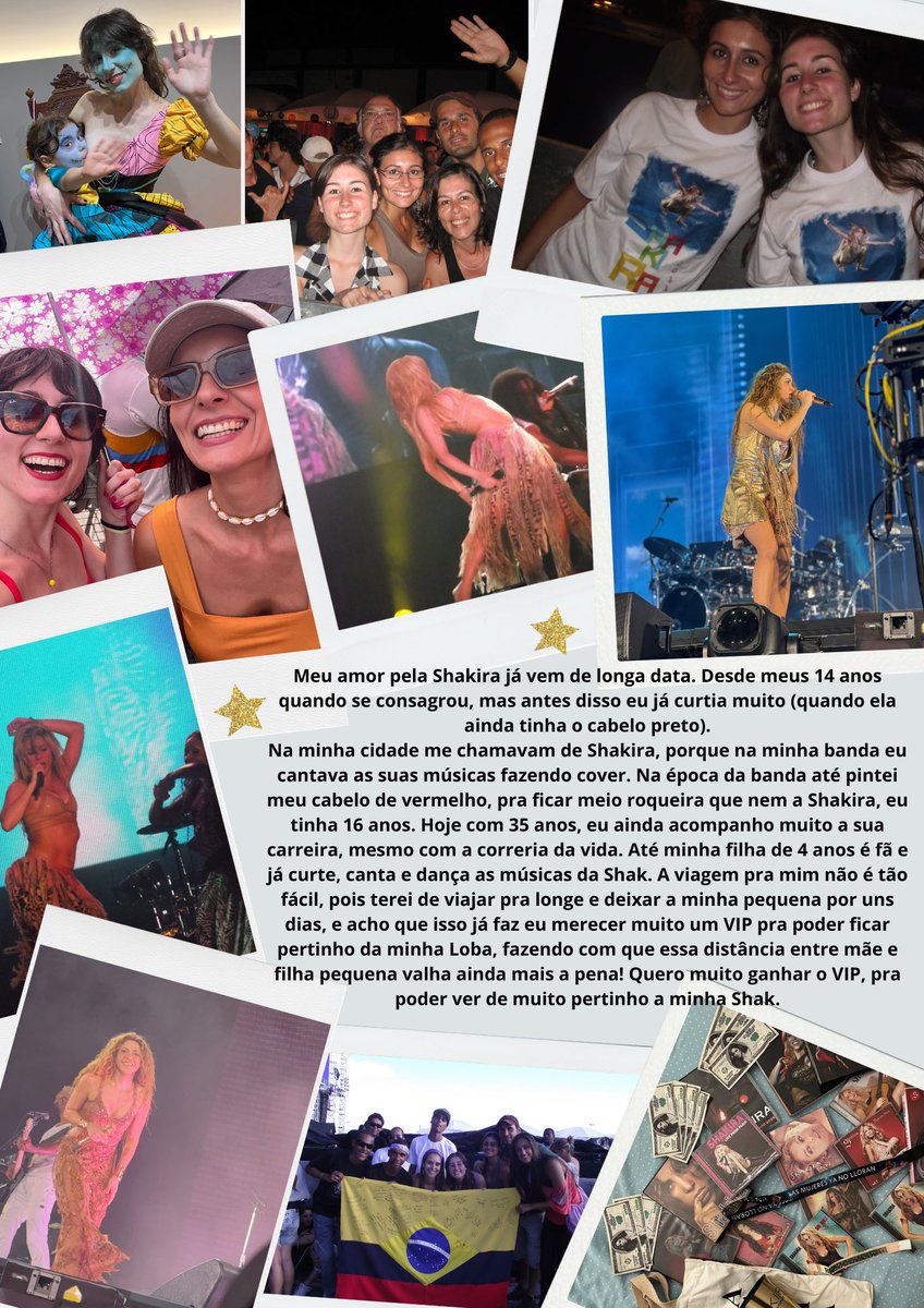umpierrezcamila's tweet photo. @Shakira_Brasil @santander_br !!! Sou cantora, Shakira sempre foi referência como artista e como pessoa. Mesmo cantando Ópera, ELA é referência para as minhas performances. Eu sou fã há mais de 20 anos, estive presente nos shows desde 2011 aqui no Brasil, sempre na pista premium. Eu mereço VIP! https://t.co/LRJ629Rhzs