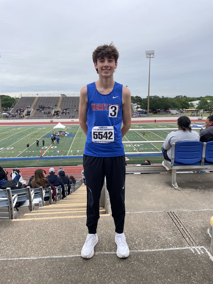 mhhstrack's tweet photo. Congratulations to Jake Mooney, who finished his season Top 10 in the Region! That effort was good enough to break the school record in the 3200m, with a time of 9:35.16 at the 5A Region II Championships!

#JagSpeed #DASH #GD2BAJ https://t.co/oqzTyBfQ0o
