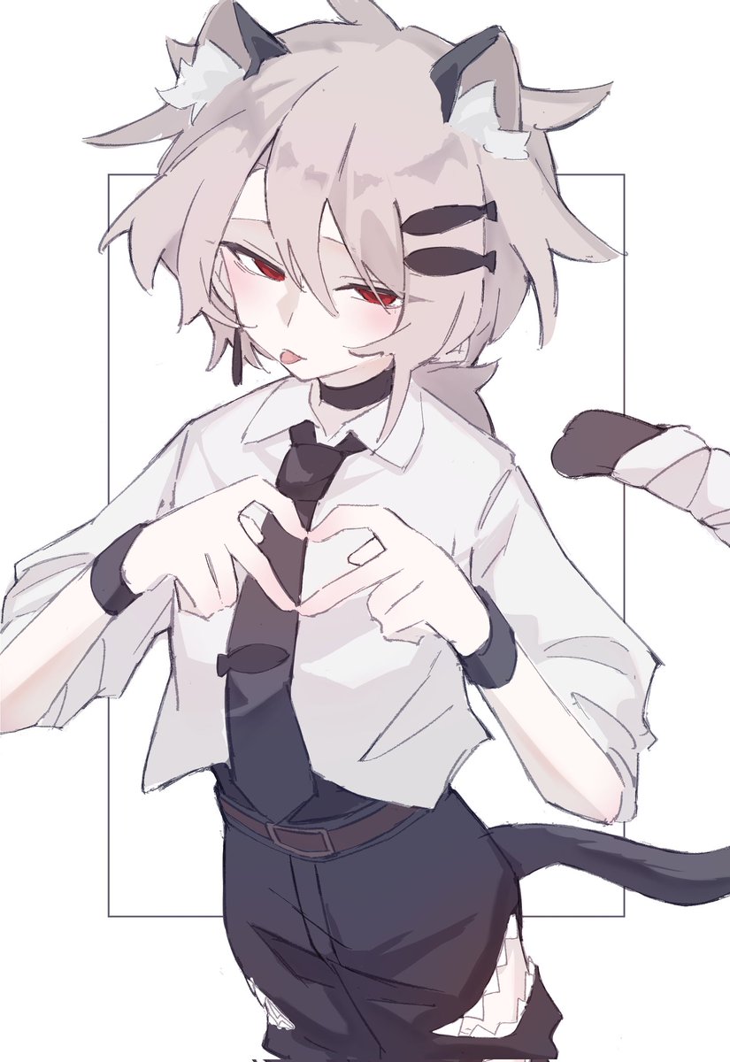 datchu_0131's tweet photo. 猫ハート♡

#オリキャラ　#イラスト https://t.co/ZEk3PMHb0N