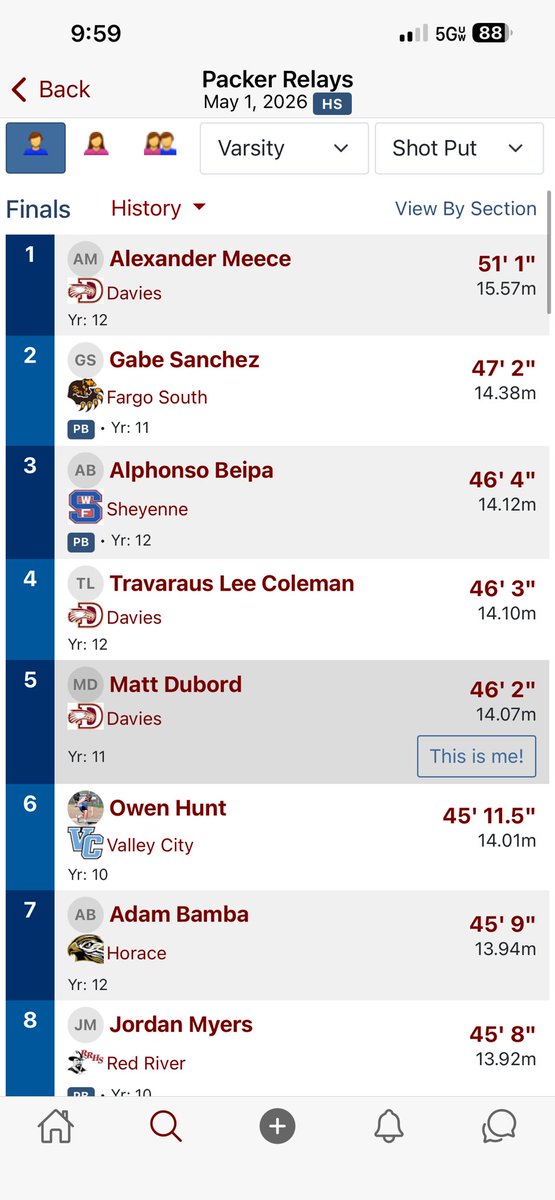 MathiesonD35's tweet photo. Not a bad day yesterday, but still not satisfied. Still got a lot of work to do. https://t.co/RCHLyXOwwN