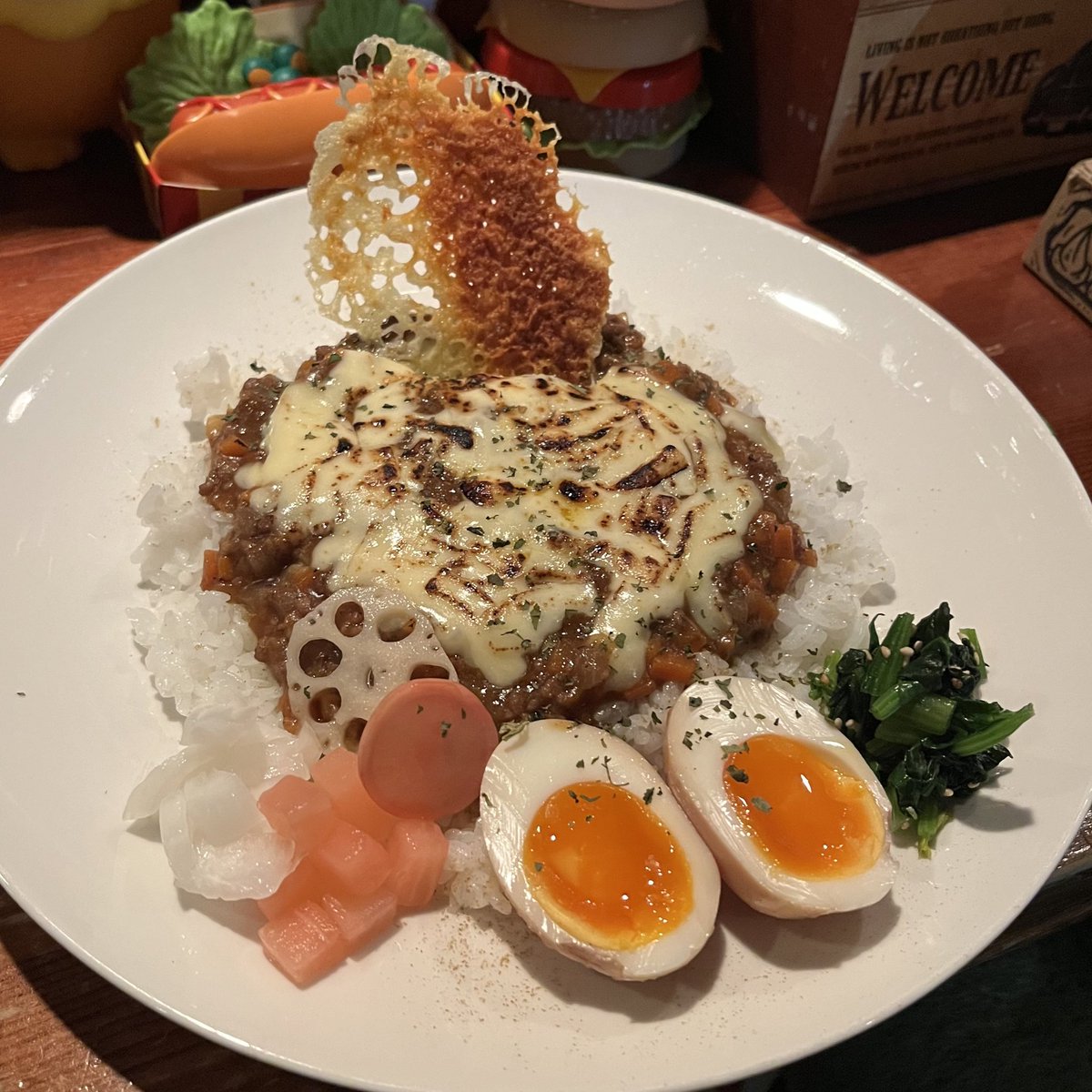 Garage_HotRod's tweet image. 『キーマカレー』全部のせ

 #徳島 #栄町 #Bar #Art #CafeBar #GARAGE #徳島カレー #スパイスカレー #キーマカレー