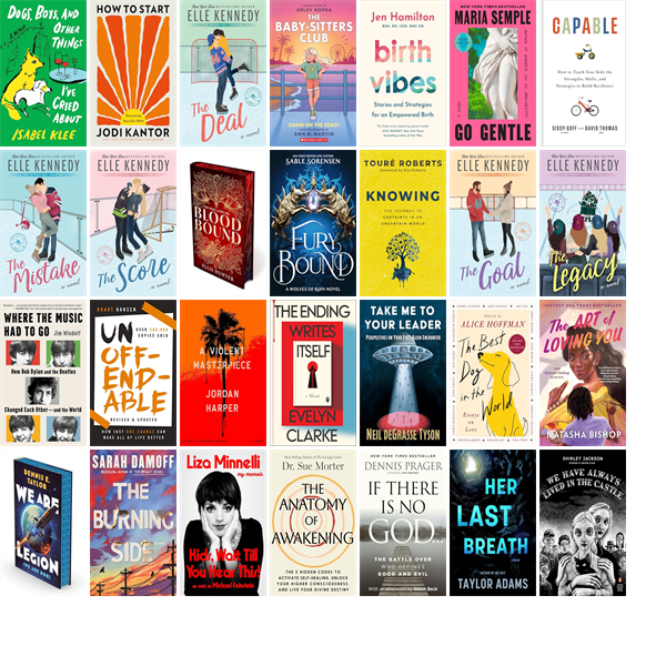 dentonlibrary's tweet photo. This week the Denton Public Library has 138 new books.  New items include Yesteryear, How to Start, The Deal, The Baby-Sitters Club 19, Birth Vibes, Go Gentle, Capable, The Mistake, The Score, Blood Bound, Fury Bound, Knowing, The Goal, and The Legacy. https://t.co/XRmC6sT75y https://t.co/7XrgmT8P9o