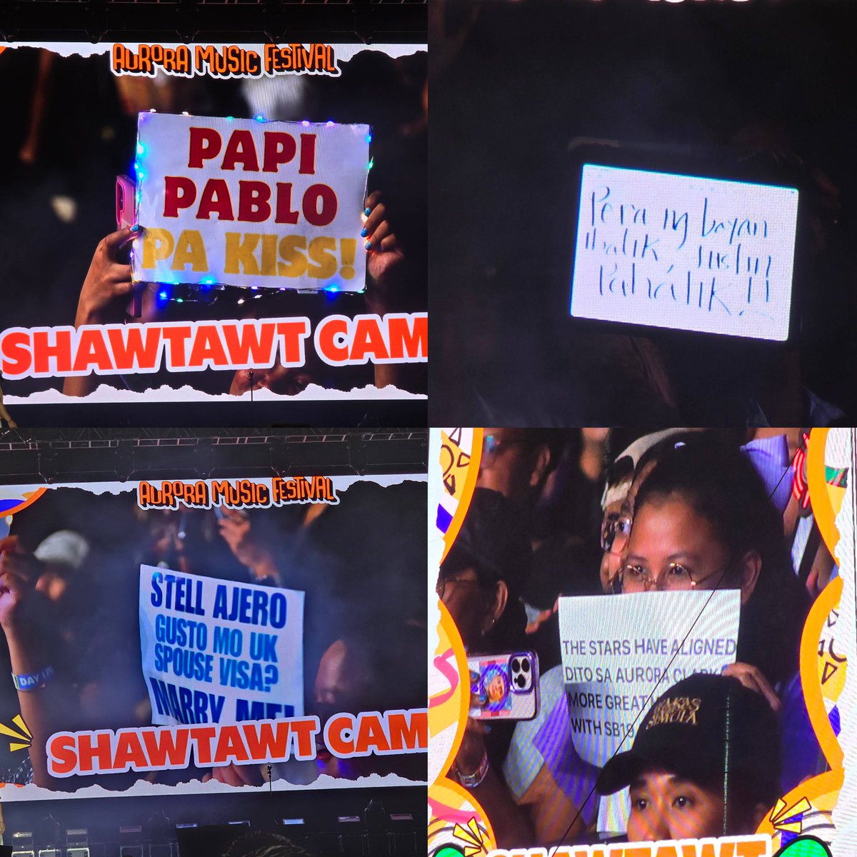 Look! Banners for SB19 at Aurora Music Festival Day 1
