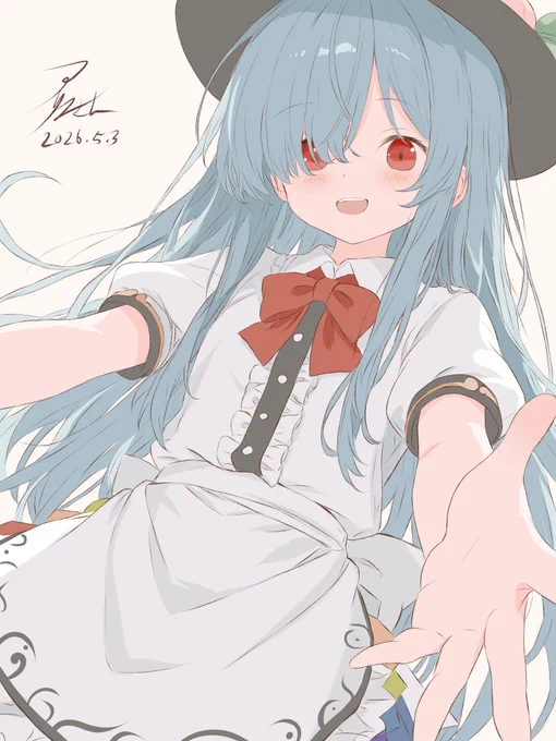 skebありがとうございました～ 元気な天子ちゃんなのです