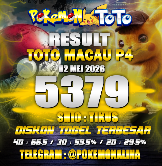 datatogelwla's tweet photo. RESULT TOTO MACAU P4
SABTU, 02 MEI 2026
Result : 5 3 7 9
Shio   : TIKUS
TELEGRAM : @Pokemonalina
#datatotomacaup5pools #totomacaup5pools #keluarantotomacaup5pools #togetotomacaup5pools #daftarpokemontoto https://t.co/zEJQ3yJdOW