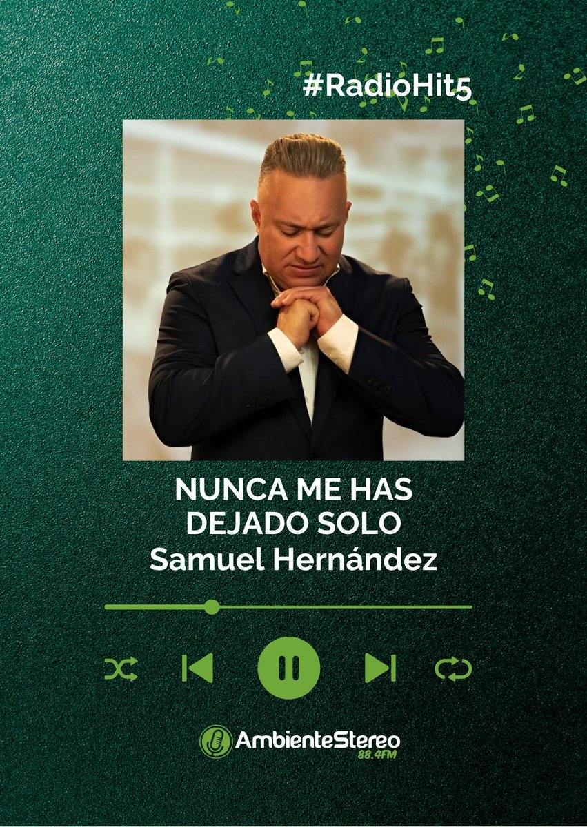 Ambiente884's tweet photo. #Radiohit5 -Nunca me has dejado solo-
@hernandezsamuel https://t.co/tBbYUDvHgp