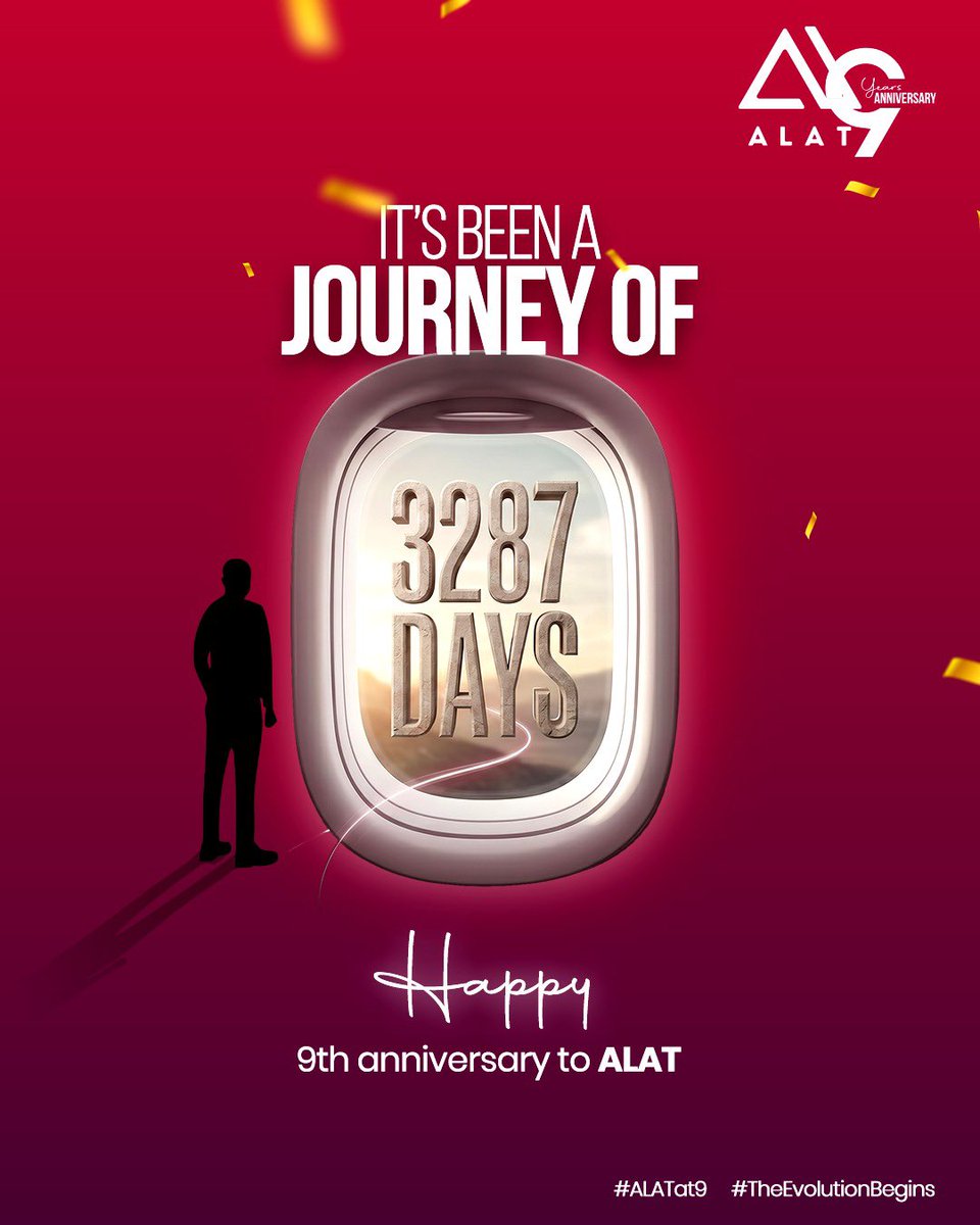 hey_frank1's tweet photo. Started as a digital bank.
Now a daily essential.

ALAT at 9 is proof that consistency + innovation wins.

Say something nice, download the app, enjoy the perks 😌

#Alatat9 https://t.co/1lMRp3vTkf