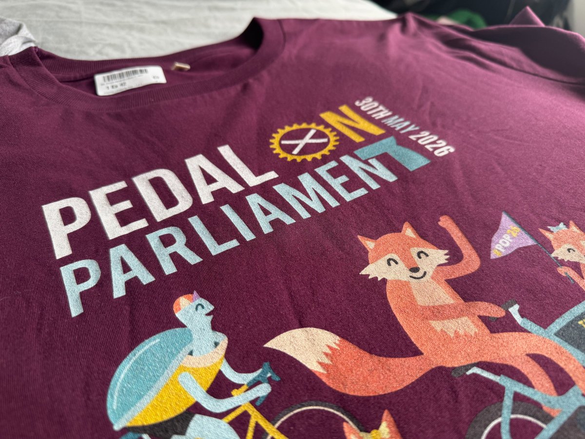 POPScotland's tweet photo. 👕 Today we’ve launched our 2026 tees, hoodies and more - and Teemill has FREE UK POSTAGE until midnight on Monday 4th so grab ‘em quick! Every sale helps fund our mass ride calling for greater funding for active travel.
https://t.co/q7hR1EGZqw https://t.co/T7EAXpmXKN