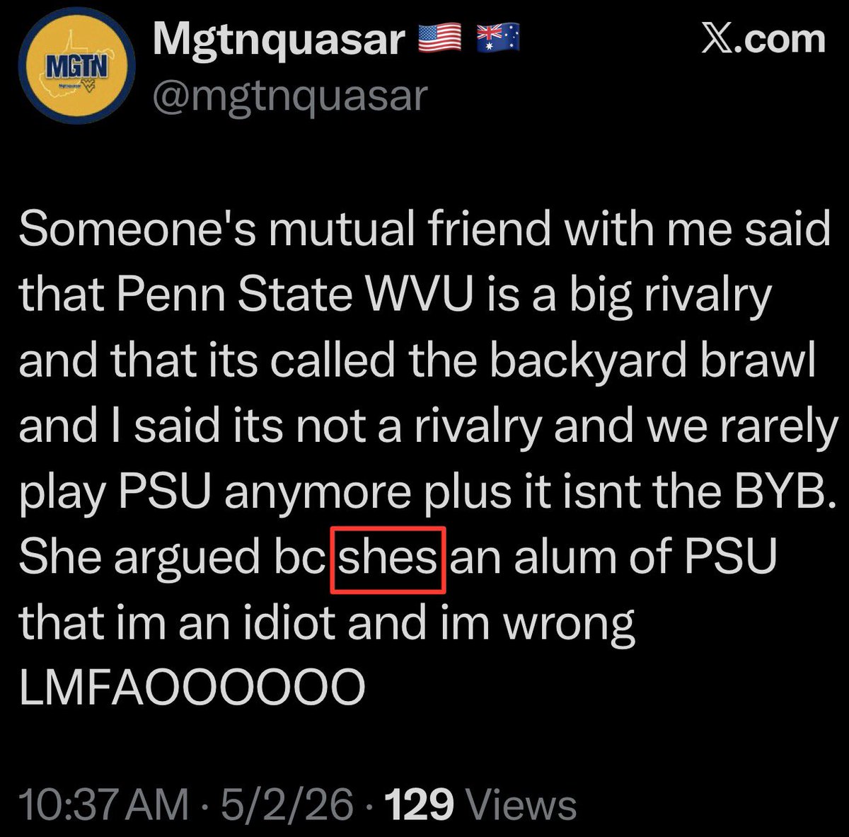 College Football Dude tweet media