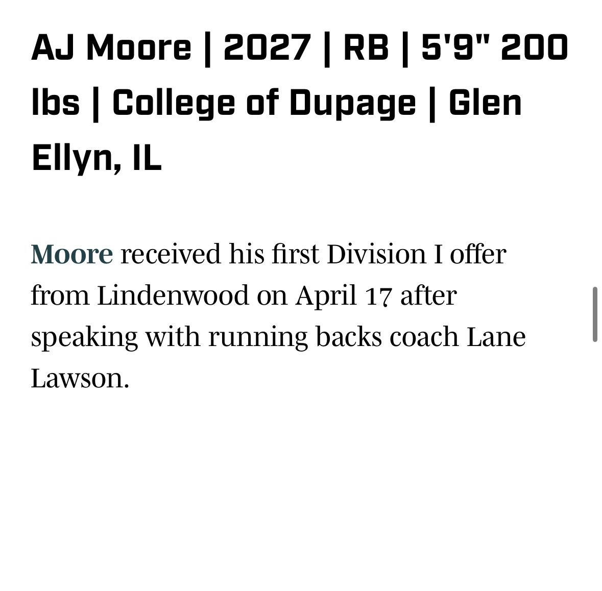 AJ Moore tweet media
