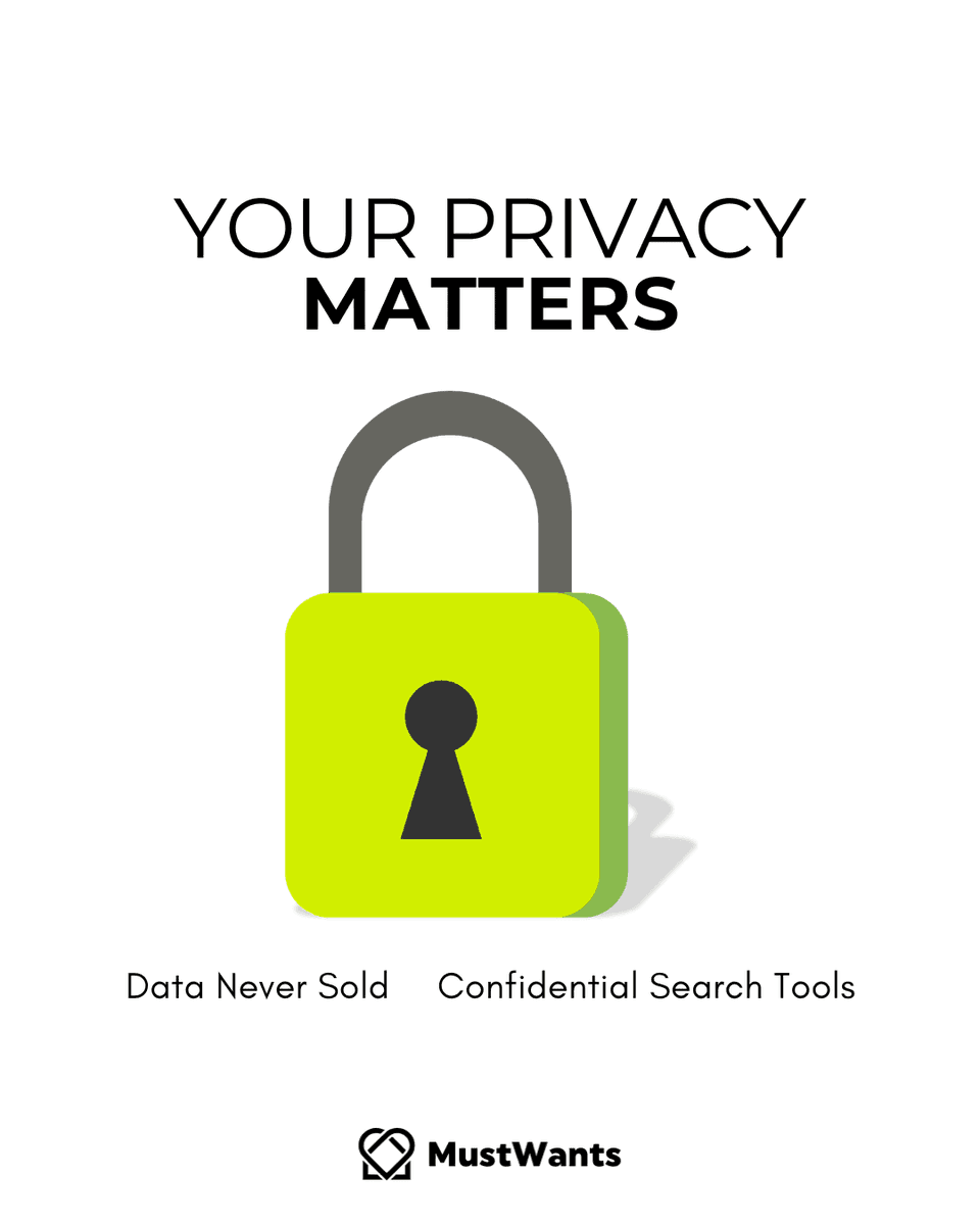 With MustWants, your privacy matters. 🔒 No noisy calls, no data sold, just confidential search tools designed for military families on the move. Visit our website: mustwants.com #MilitaryHousing