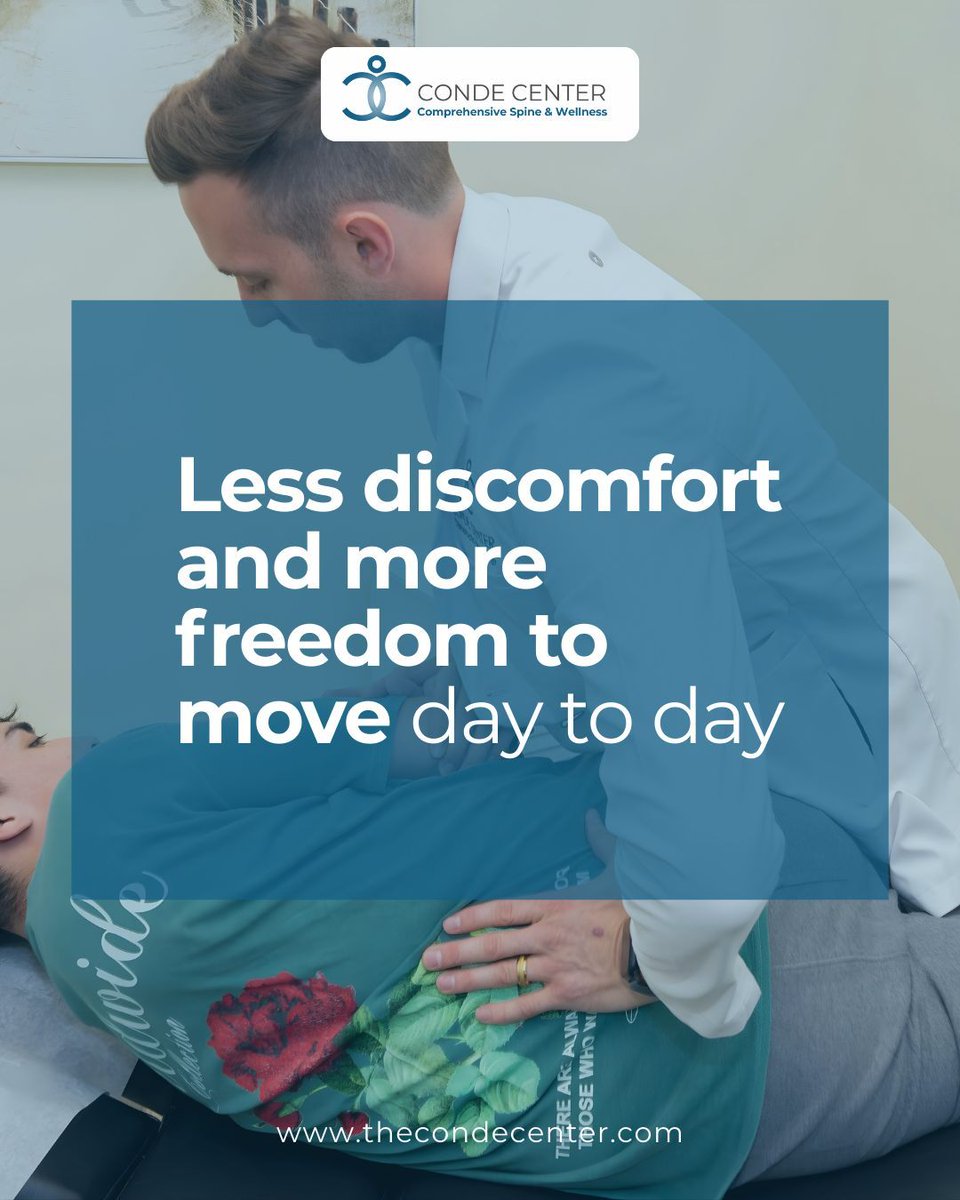 thecondecenter's tweet photo. Ever wonder what could happen when the tension around your spine starts to ease… naturally? 🤔 Imagine this:
🔹 Spaces that were tight begin to open up
🔹 Nerves feel less pinched
🔹 Your body gets a chance to rehydrate and nourish itself from within

#SpinalHealth #MoveBetter https://t.co/OCH0fuM7uE
