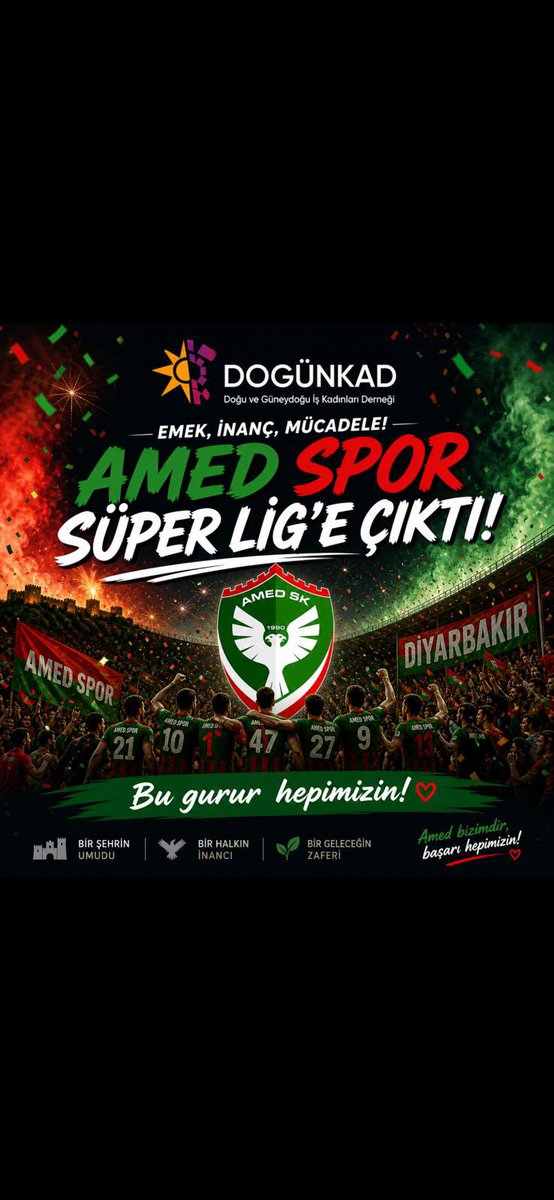 dogunkad's tweet photo. Tebrikler Amedspor 
Her biji Amedspor ❤️💚 https://t.co/D7SX8GjMWD