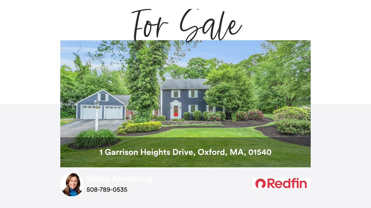 ArmStrongTeamRE's tweet photo. 🛌 4 🛀 4 🚘 10
📍 1 Garrison Heights Drive, Oxford, MA, 01540

My latest listing on RateMyAgent.
RES 9067481

...
#ratemyagent #realestate #Redfin #forsale https://t.co/lsnAPryli4