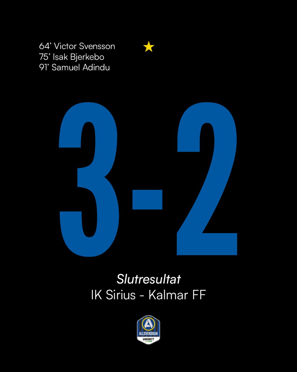 siriusfotboll's tweet photo. UPPSALA, DET ÄR STADEN! 💙🖤

🎫 Nästa hemmamatch är den 11 maj då Örgryte kommer till Studenternas. Säkra din plats via https://t.co/oSVaM7A62Z redan nu! https://t.co/kGbcThQk5V
