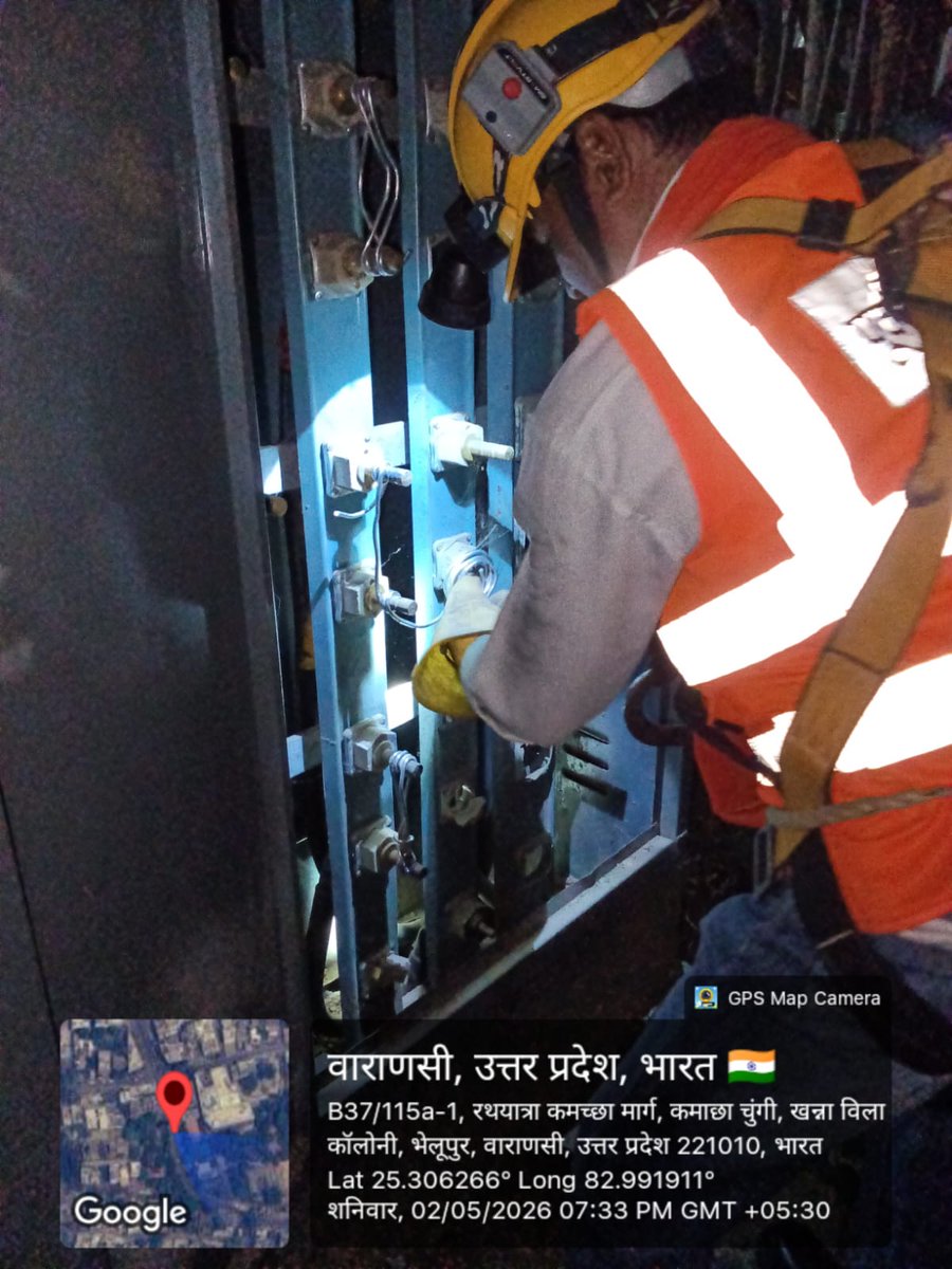 puvvnlvaranasi's tweet image. #Maintenance
#लक्ष्य_24X7_उपभोक्ता_सेवा
न.वि.वि.खण्ड-भेलूपुर वाराणसी के शांकुलधारा उपकेन्द्र के अंतर्गत #कार्मिकों_द्वारा ट्रांसफॉर्मर का एलटी फ्यूज रिपेयर कर तत्काल विद्युत आपूर्ति सामान्य किया गया।
@aksharmaBharat @mduppcl @ChairmanUppcl
@UPPCLLKO @PuVVNLHQ @DTPuvvnl