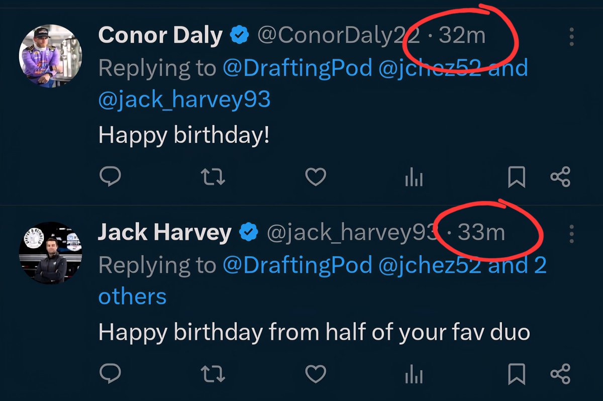 DraftingPod's tweet photo. .@jack_harvey93 won this race - but not by much! What will the finishing order be on May 24th at the Greatest Spectacle in Racing?? All of us at #DraftingPod are wishing the @DreyerReinbold duo the best of luck! #INDY500 #INDYCAR https://t.co/kDJaRog3v4