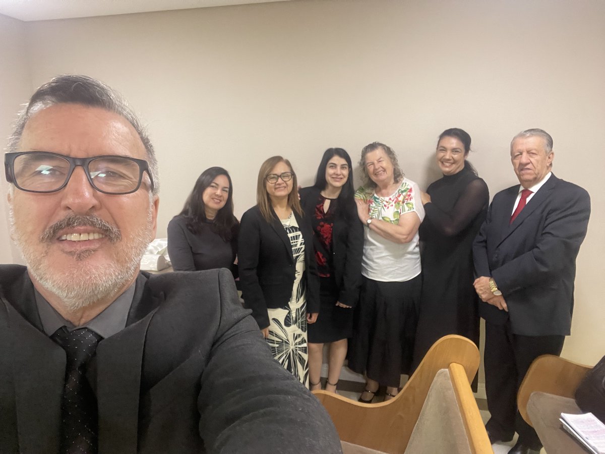 Classe dos professores hoje na igreja do Capão da Imbuia!!