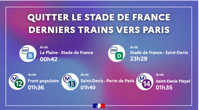 Image de Préfet de la Seine-Saint-Denis - #Transports #StadeDeFrance | CONCERT FALLY IPUPA 🎤

⚠️ En raison de travaux, le trafic est réduit s