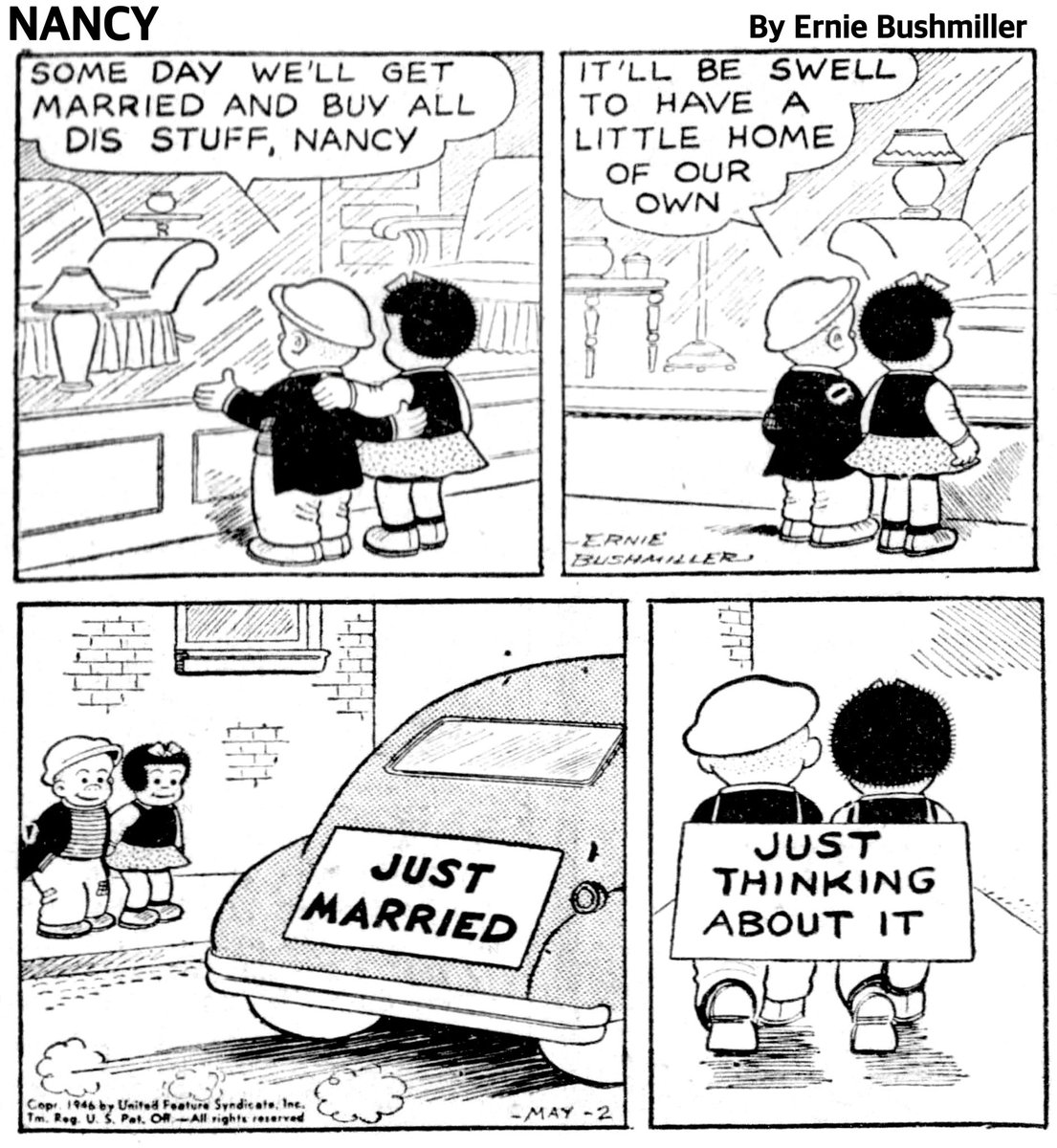 Nancy Comics by Ernie Bushmiller tweet media