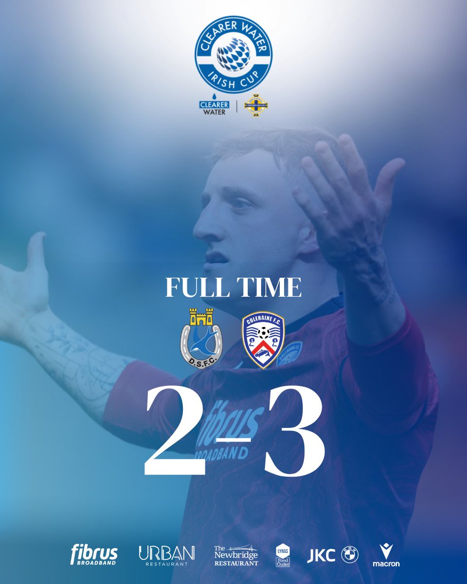 ColeraineFC's tweet photo. FULL-TIME: Dungannon Swifts 2-3 Coleraine

Get in 🏆

#BacktheBannsiders | #COTB https://t.co/0VdqGy0tQ8