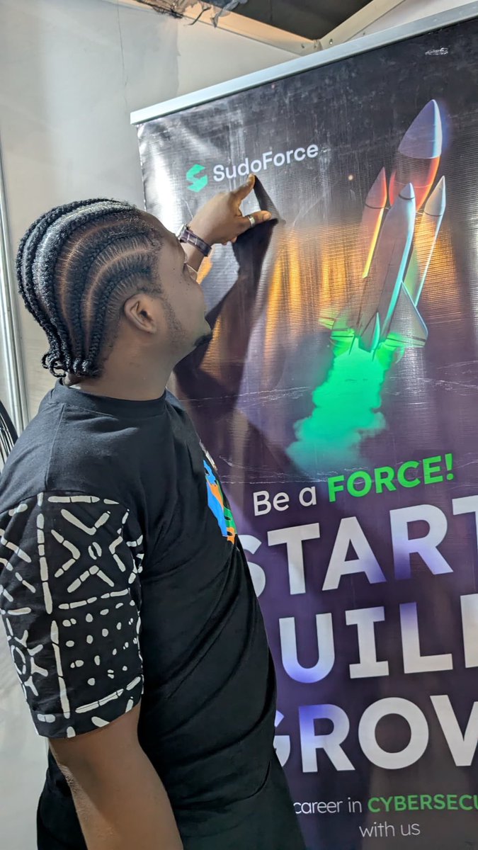 Mtee_himself's tweet photo. Live at SudoForce stand #AfricaCyberFest2026 https://t.co/4rnvc5wMAU