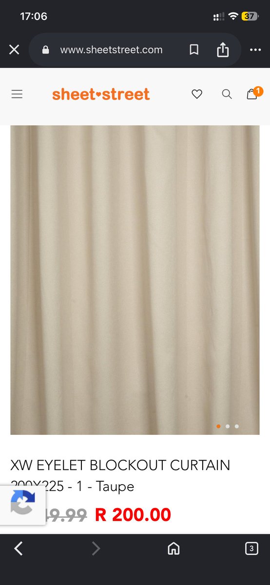 MsJoy_spears's tweet photo. @SheetStreetZA chomi I brought the below block out curtain and I need another one. Can’t find it online. It was a reduce to clear at Sunward park. https://t.co/OMlcYAbq2s