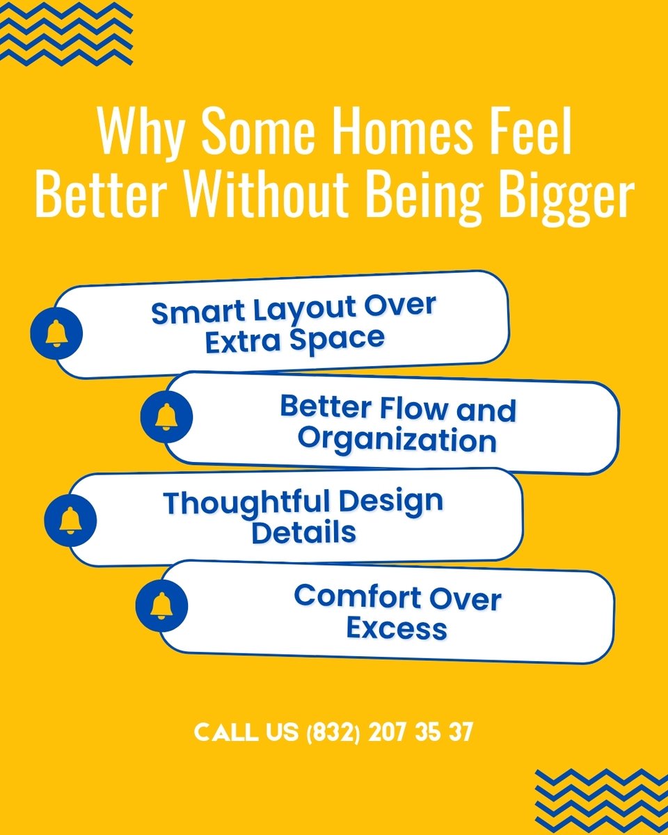 PorttonConst's tweet image. Bigger isn’t always better 🏡✨ Smart design makes homes feel more comfortable 💫
👉 Upgrade how your space works

#HomeDesign #SmartLiving