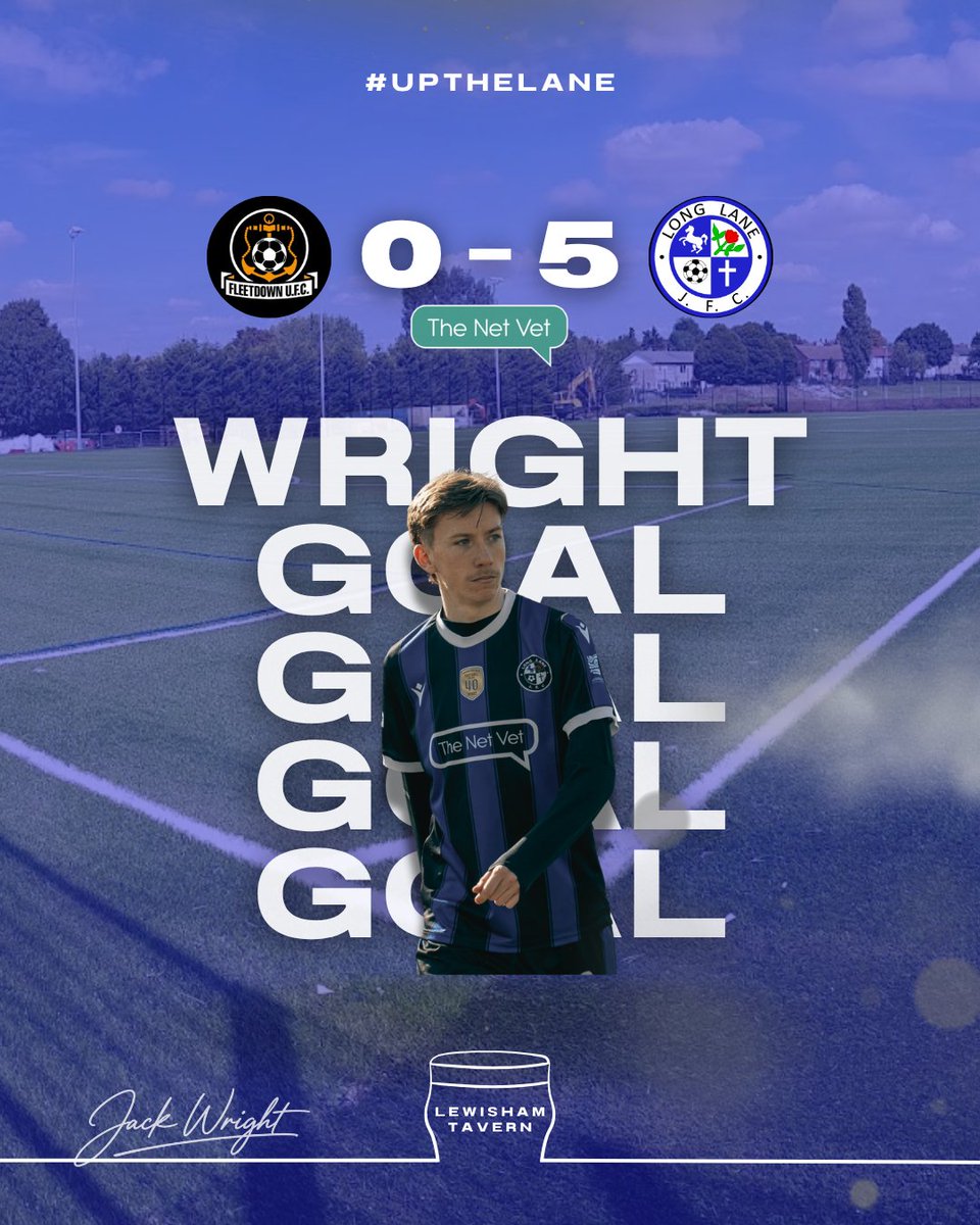LL1sts's tweet image. 81' - Goal for Long Lane!!

It's FIVE!!! Jack Wright with a deft free kick which the goalkeeper was left standing &amp;amp; watching as it nestled into the corner!!!!!

#UpTheLane #LongLaneJFC #StrongerTogether
@KCFL1516 @NonLeagueCrowd

Graphics by @DukeStribbling