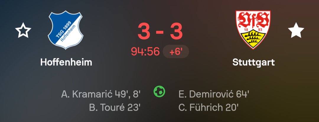 Kaedehara356's tweet image. TOOOOOOOOOOOOOR 

Meine Stuttgarter Mannschaft hat trotz eines Spielers weniger ein Unentschieden erreicht.

#Bundesliga
#Stuttgart