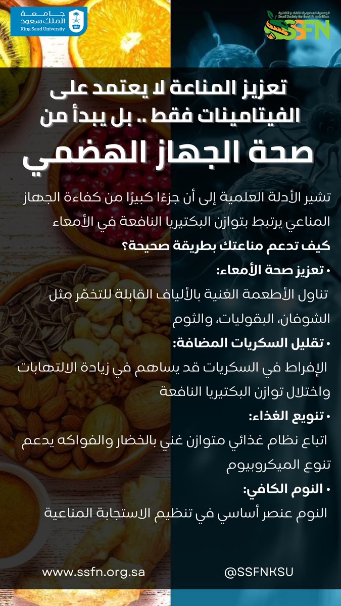 الجمعية السعودية للغذاء والتغذية SSFN tweet media