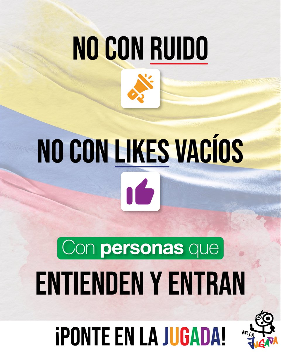 enlajugada_col's tweet image. ✋🏼Estar en la jugada no es dar likes o comentar… es decidir si te sumas o te quedas mirando

• Regístrate📲
• Sigue el proceso📍
• Haz presencia real en el conteo✅

🇨🇴Decide hoy donar 1 día por la verdad del resultado
enlajugada.online

#CuidemosElResultado #Verdad
