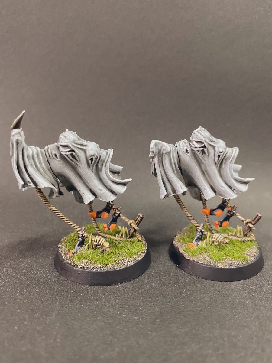 sainome_paint's tweet image. ブラッドボウル　ネクロマンティックチーム　
レイス　2体目
これで選手は全員完了。あとはマーカーとコインです。
#ブラッドボウル
#bloodbowl