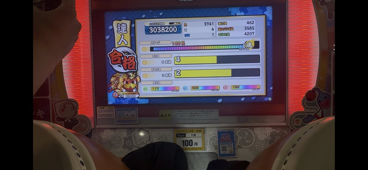 omae7283yanen's tweet image. チームの垢ローテで達人にしました🥹