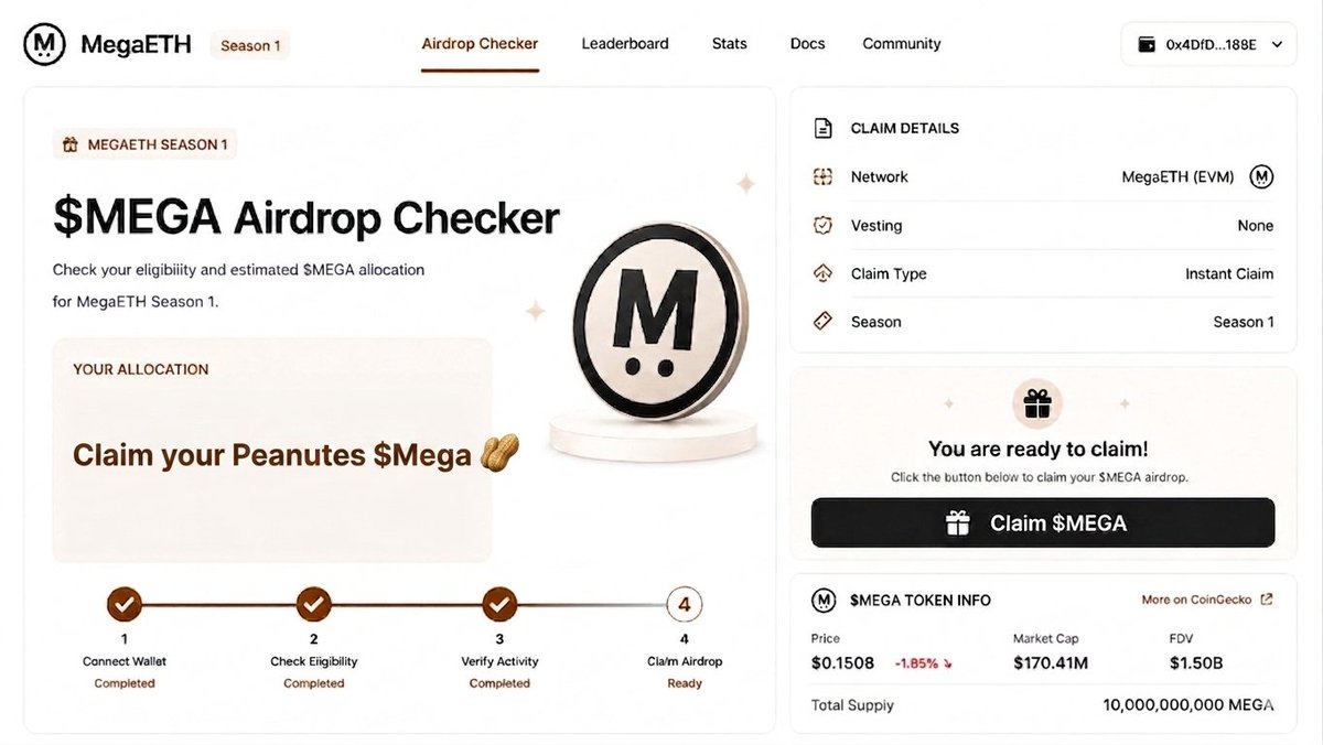🤔Idk after a Mega $Mega listing.

We farm $Mega airdrop🤔

🇴‌🇷‌

<a href="/megaeth/">MegaETH</a> will farming us? 😅

x.com/i/status/20498…