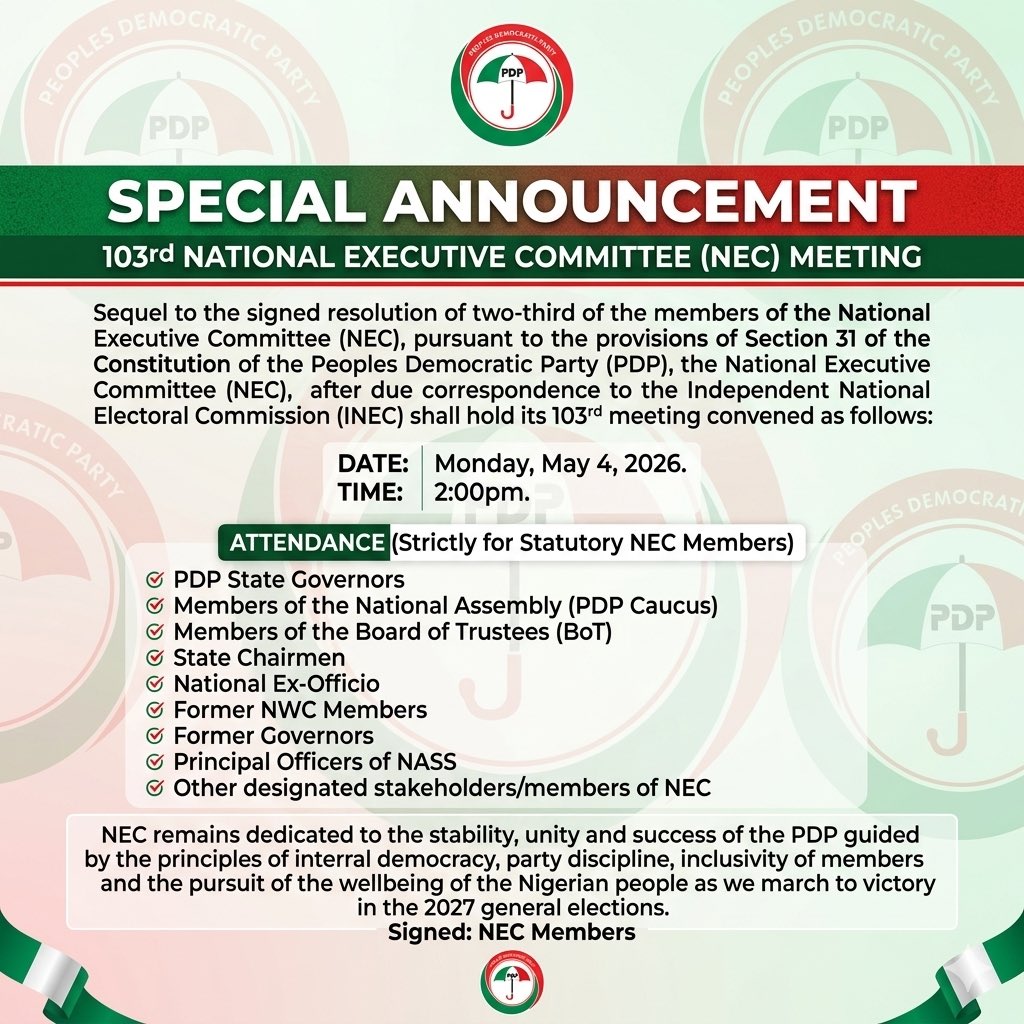 Official PDP Nigeria tweet media
