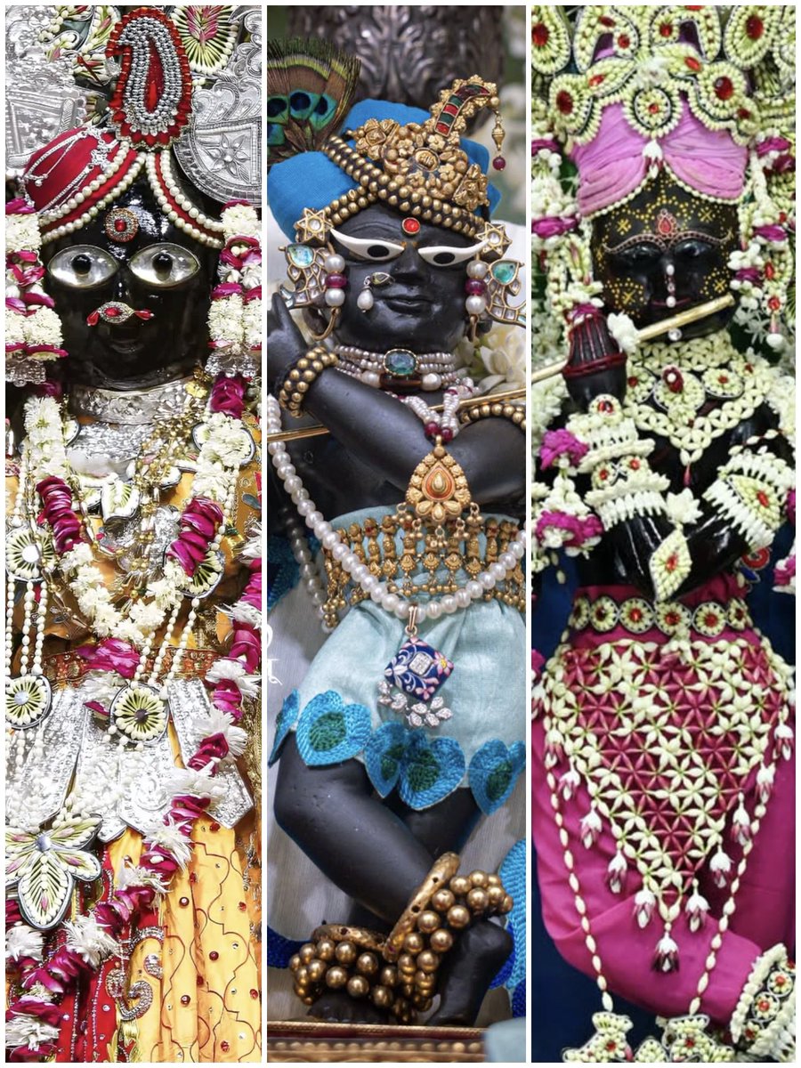 बृज के तीनों ठाकुर के मनमोहक दर्शन 🙇🏻‍♀️