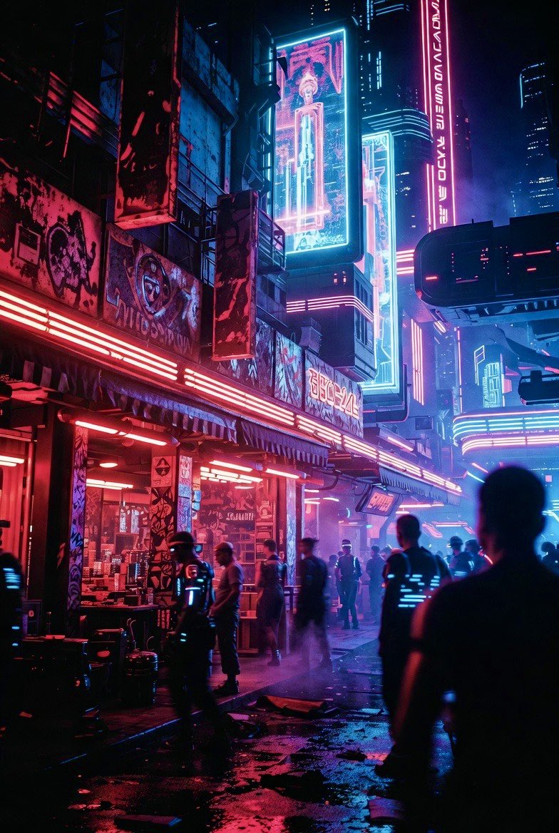Neon Streets of Tomorrow - PromptGather image 1