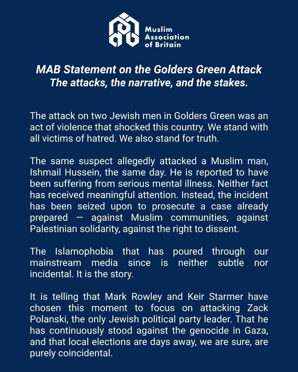 Muslim Association of Britain (MAB) tweet media