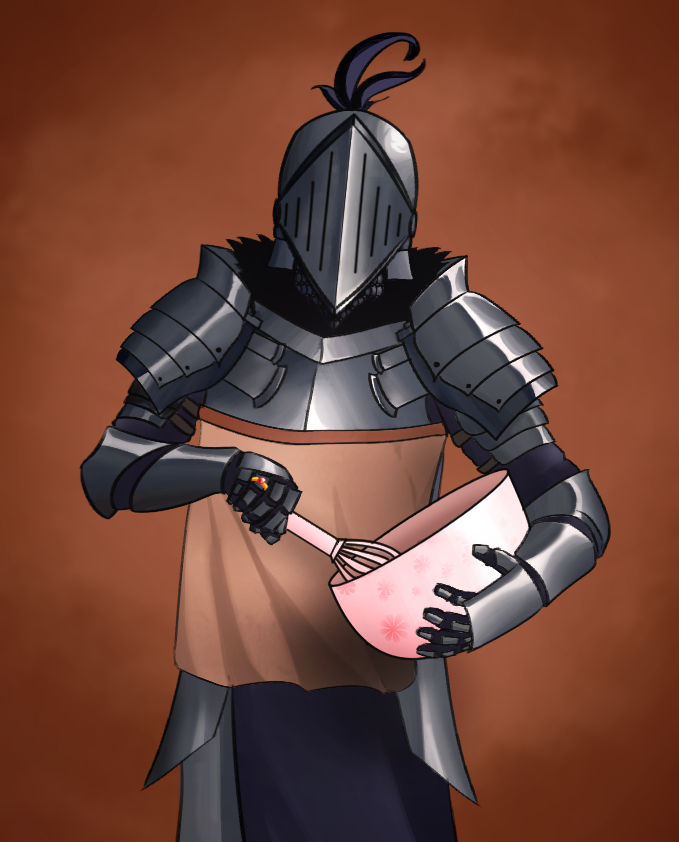 KuroSimbaDraws's tweet photo. Part 3 of drawing from the comments! It has resulted in the Manwife Knight! Comment what knight i should draw next! https://t.co/7jRarsbAIx