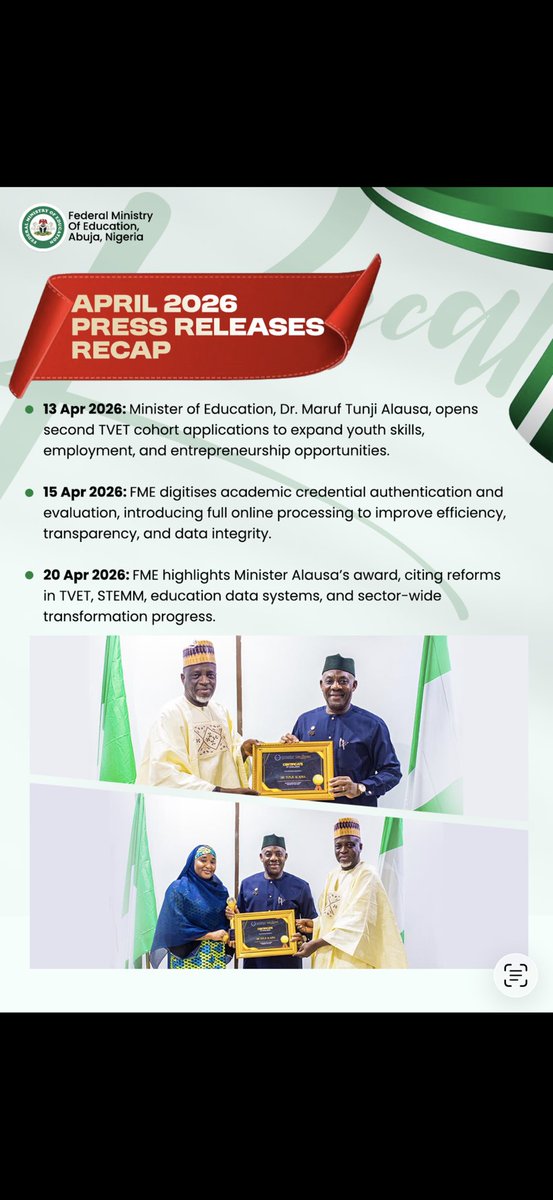 Federal Ministry of Education tweet media