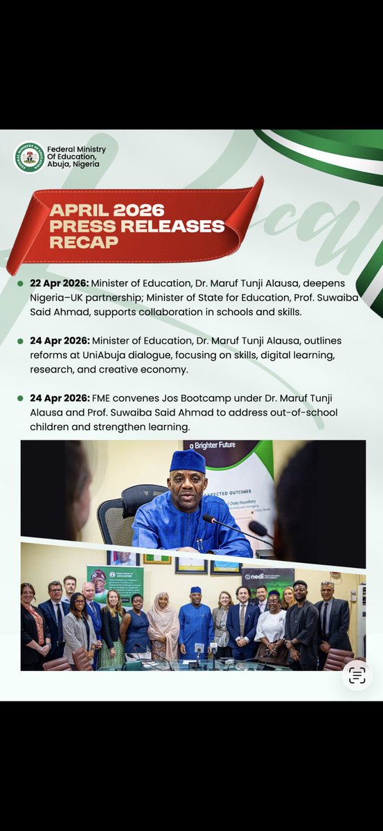 Federal Ministry of Education tweet media
