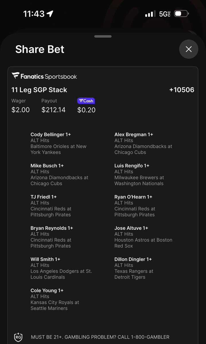#Parlay #MLB #GamblingTwitter TRAH 🦇